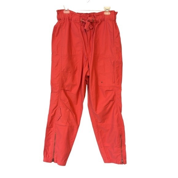 Free People Red Track Pants - Picture 1 of 10